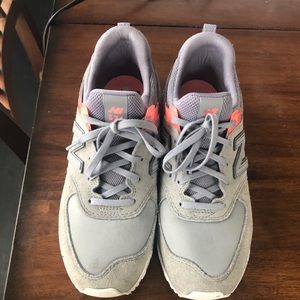 Grey pink and white new balance